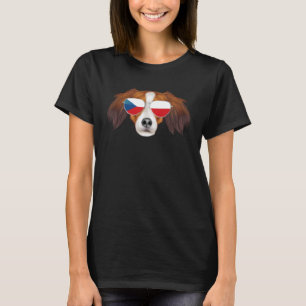 Tjeckiska Flagga Nederlandse Kooikerhondje Czech R T Shirt