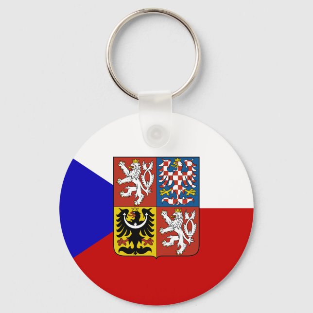 Tjeckiska flagga nyckelring (Framsida)