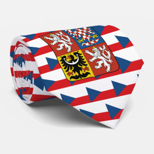 Tjeckiska Flagga och Underbarare Jacka av Arm, Tje Slips