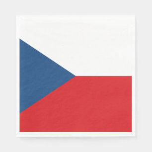 Tjeckiska Flagga Pappersservett