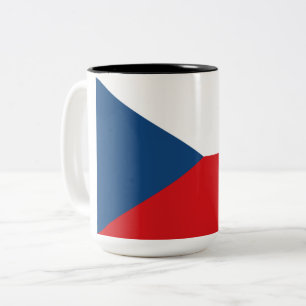 Tjeckiska Flagga Två-Tonad Mugg