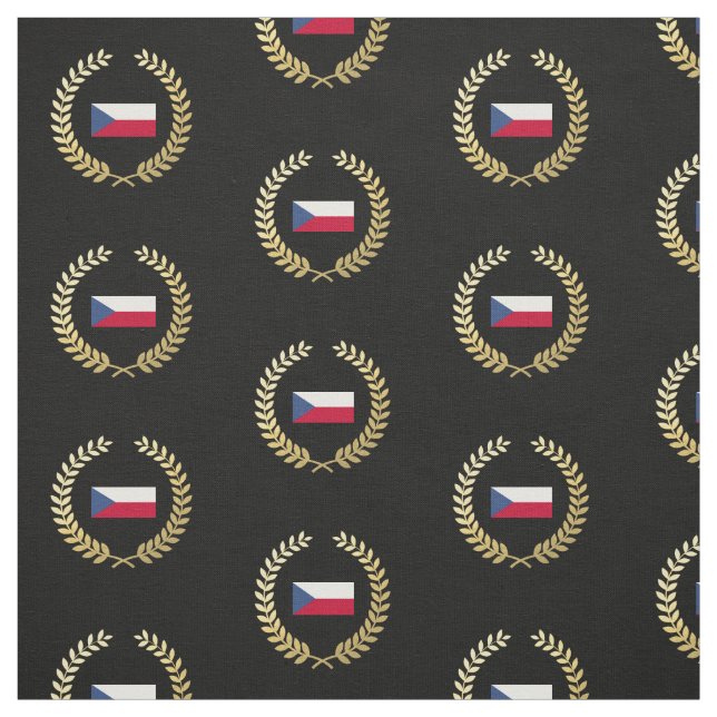 Tjeckiska Flagga Tyg (Provkarta)