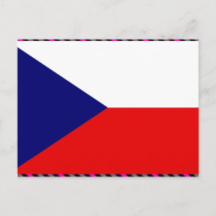 Tjeckiska Flagga Vykort