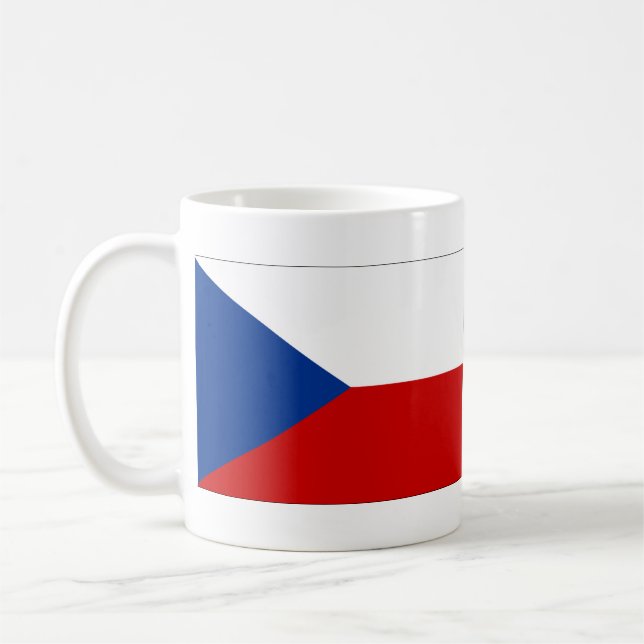 Tjeckiska flaggan kaffemugg (Vänster)