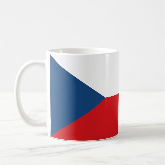 Tjeckiska flaggan kaffemugg (Vänster)