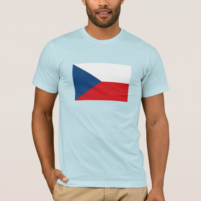 Tjeckiska flaggan t shirt (Framsida)