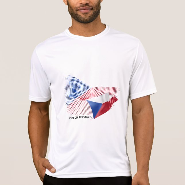 Tjeckiska flaggan t shirt (Framsida)