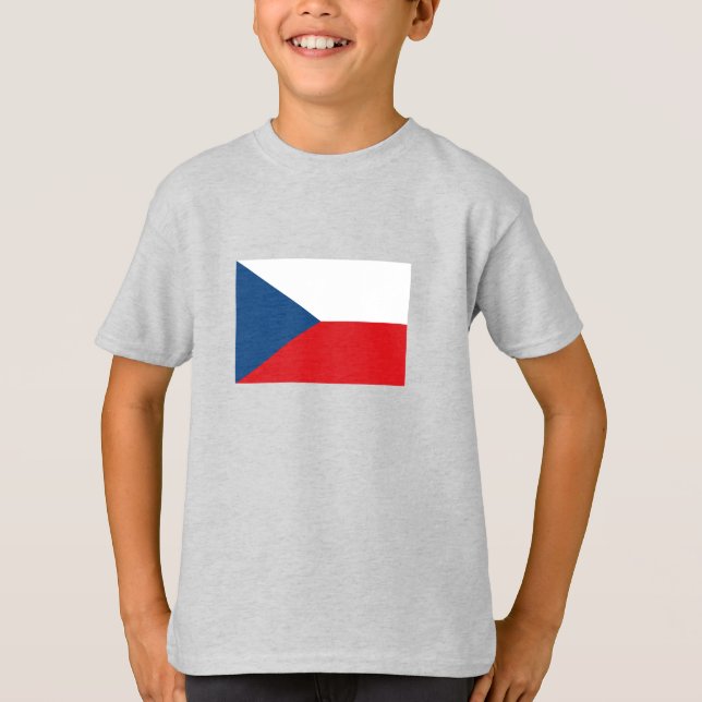 Tjeckiska flaggan t shirt (Framsida)