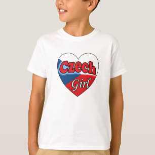 Tjeckiska flickan t shirt