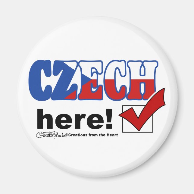 Tjeckiska här (ljus) magnet (Framsidan)