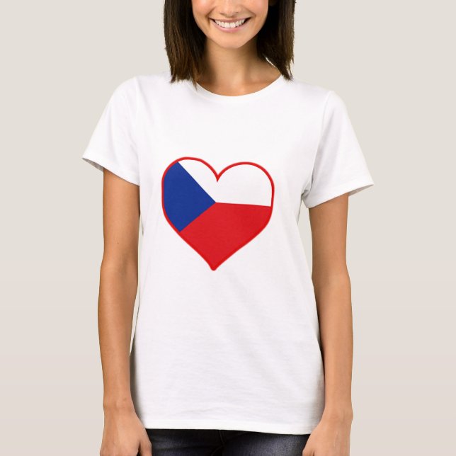 Tjeckiska Kärlek Tee Shirt (Framsida)