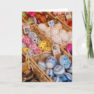 Tjeckiska Påskägg Helgkort