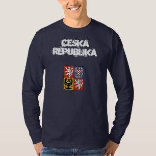 Tjeckiska republiken Ceska Republika med jackande  T Shirt