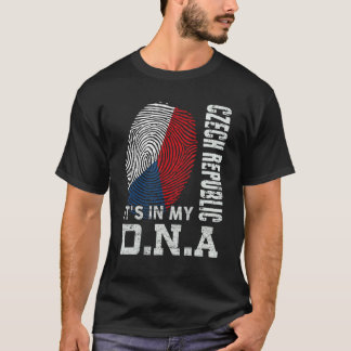 Tjeckiska republiken Det är i min Dna Czech Republ T Shirt