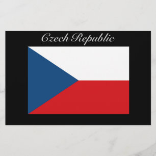 Tjeckiska republiken Flagga - Ceska Republika Brevpapper