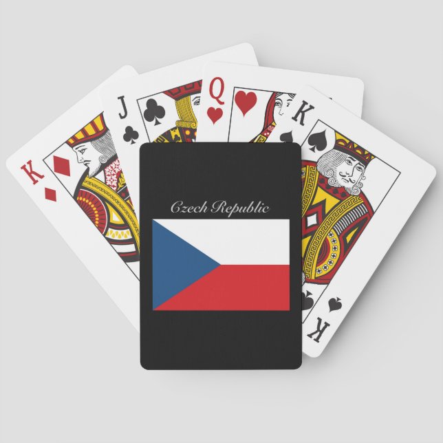 Tjeckiska republiken Flagga - Ceska Republika Casinokort (Baksidan)