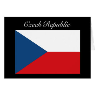 Tjeckiska republiken Flagga - Ceska Republika Hälsningskort