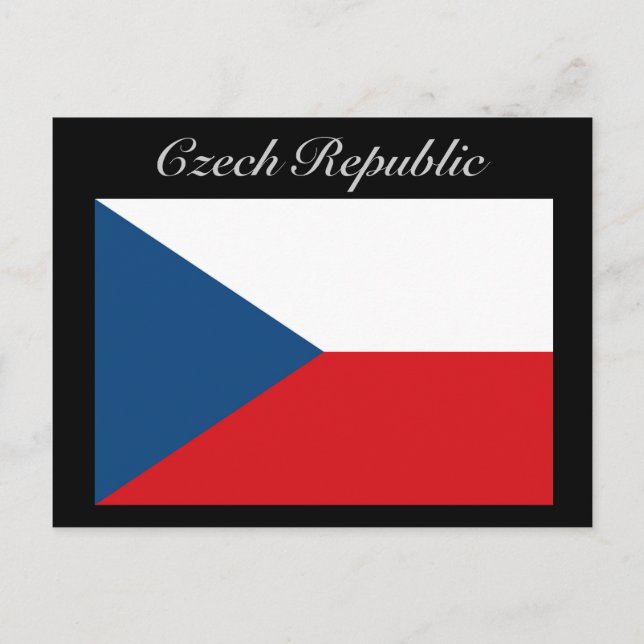 Tjeckiska republiken Flagga - Ceska Republika Vykort (Framsida)