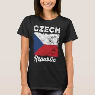 Tjeckiska republiken Flagga Distress Manar Women K T Shirt