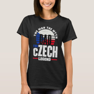 Tjeckiska republiken Flagga Far T Shirt