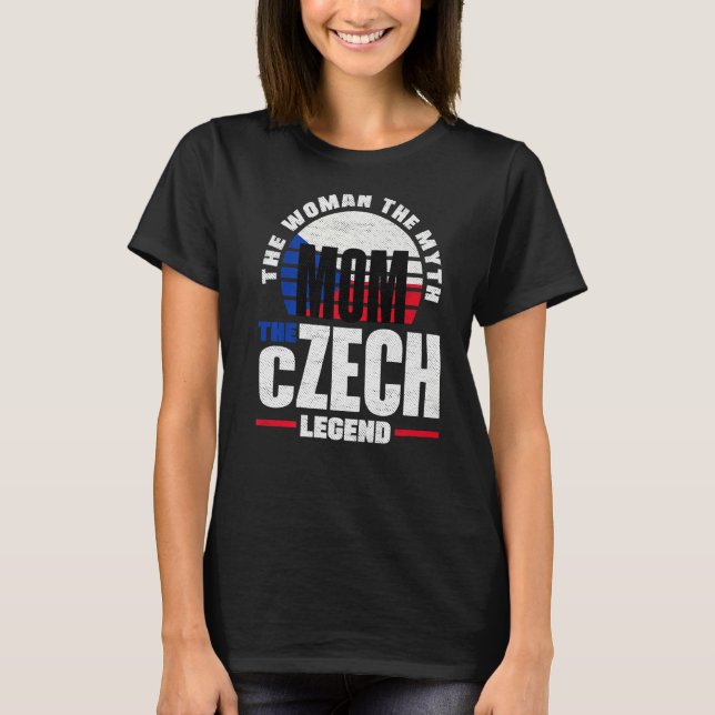 Tjeckiska republiken Flagga Mor T Shirt (Framsida)