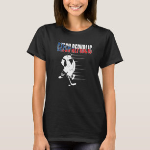 Tjeckiska republiken Ice Hockey Fläkt Czech Hockey T Shirt
