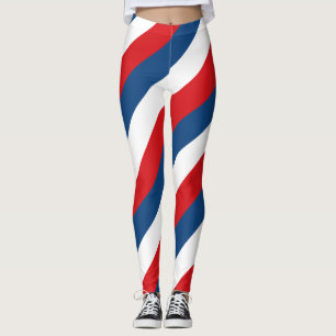 Tjeckiska republiken Nationell Flagga Färg strippa Leggings