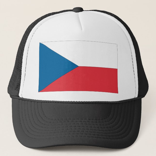 Tjeckiska republiken Nationell Flagga Truckerkeps (Framsida)