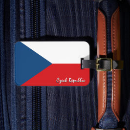 Tjeckiska republiken Språkmärken, patriotiska tjec Bagagebricka