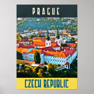 Tjeckiska republiken Turism Poster