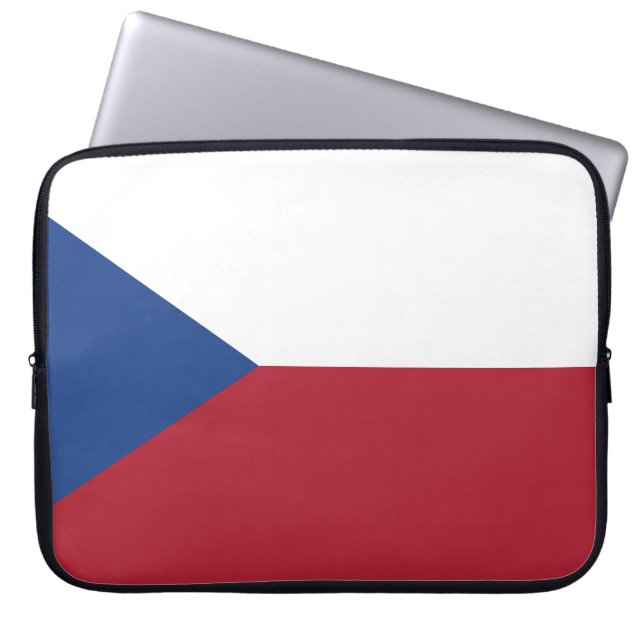 Tjeckiska republikens flagg mobilskal laptop fodral (Framsidan)