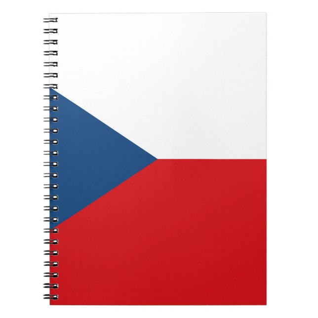 Tjeckiska Republikens flagga Anteckningsbok (Framsidan)