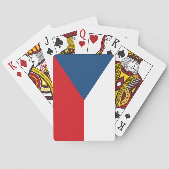 Tjeckiska republikens flagga casinokort (Baksidan)