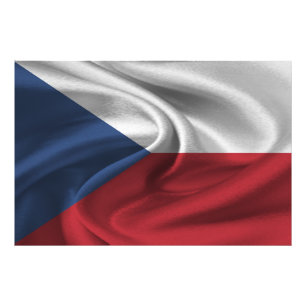 Tjeckiska republikens flagga fototryck