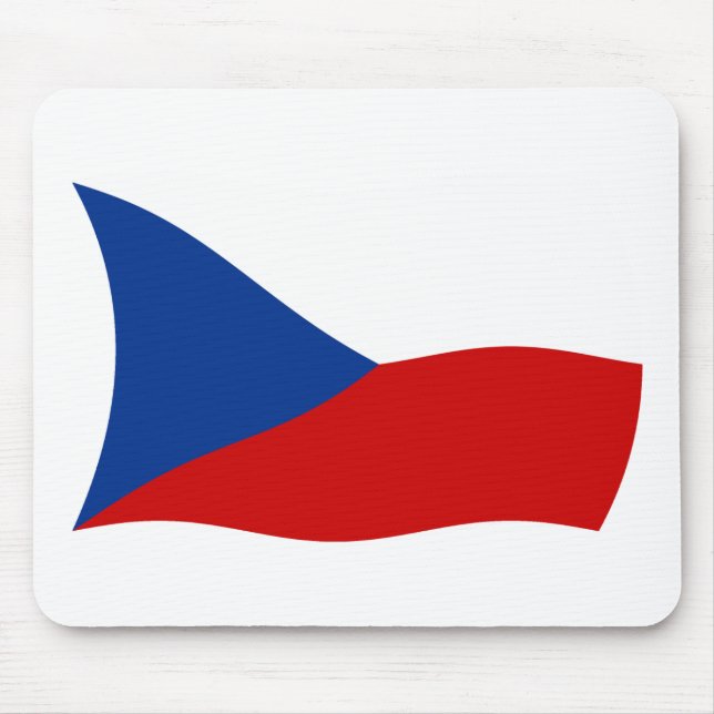 Tjeckiska Republikens Flagga Musmattor (Framsidan)