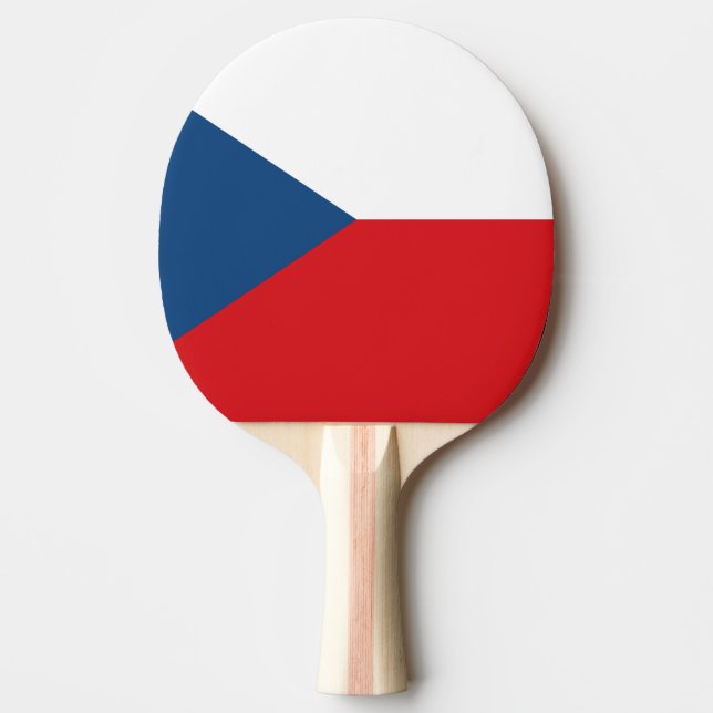 Tjeckiska Republikens flagga Pingisracket (Framsidan)