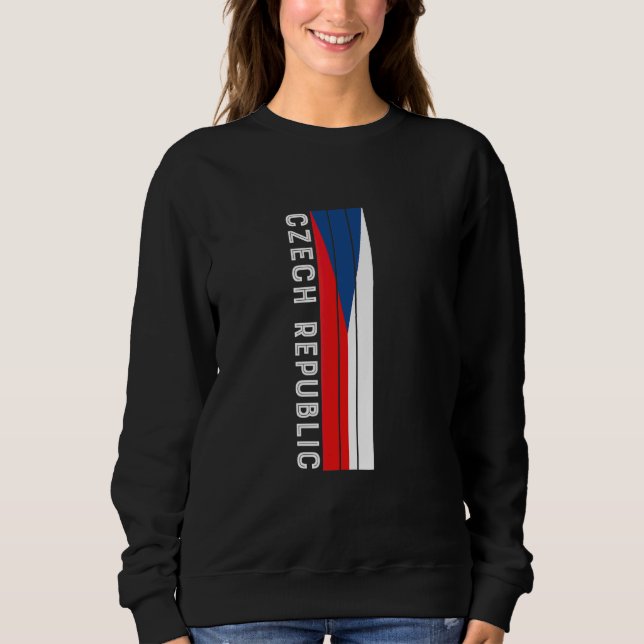 Tjeckiska Republikens flaggfärger T Shirt (Framsida)