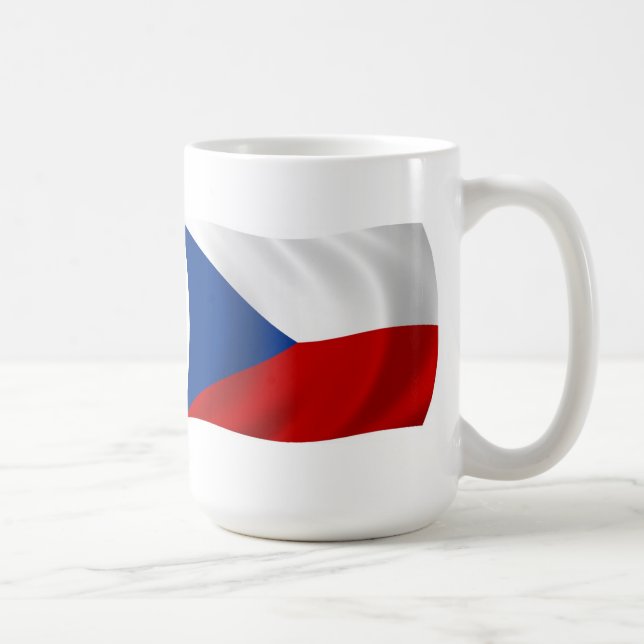 Tjeckiska Republikens Flaggmugg Kaffemugg (Höger)