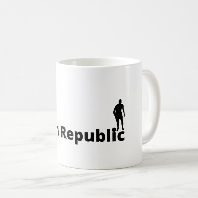 Tjeckiska republikens fotboll  kaffemugg (Framsida höger)
