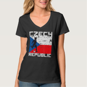 Tjeckiska republikens fotbollsspelare Fläkt Jersey T Shirt