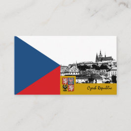 Tjeckiskt Affärskort, modernt tjeckiskt/pragiskt Visitkort