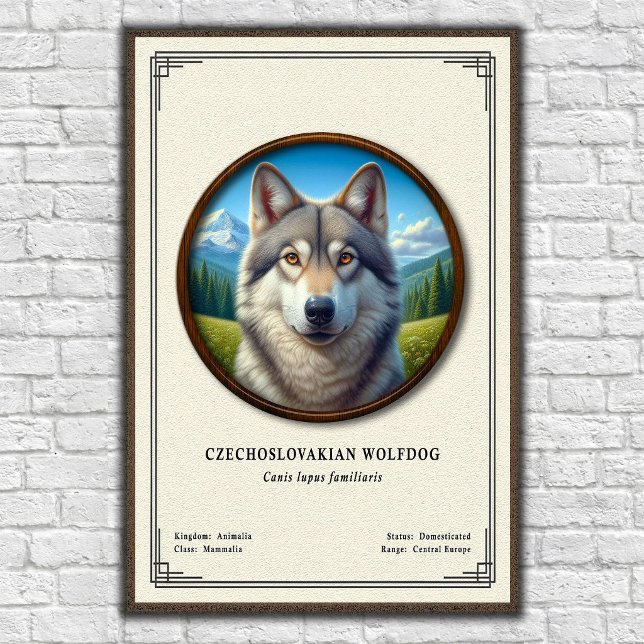 Tjeckoslovakisk Varghund Zoologi Serie Poster (Skapare uppladdad)