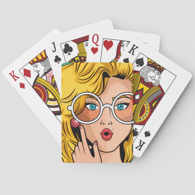 Tjej #1 casinokort (Baksidan)