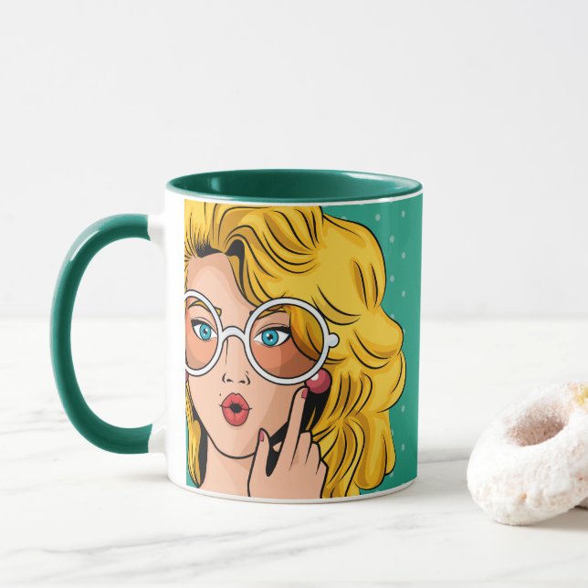 Tjej #1 mugg (Med munk)
