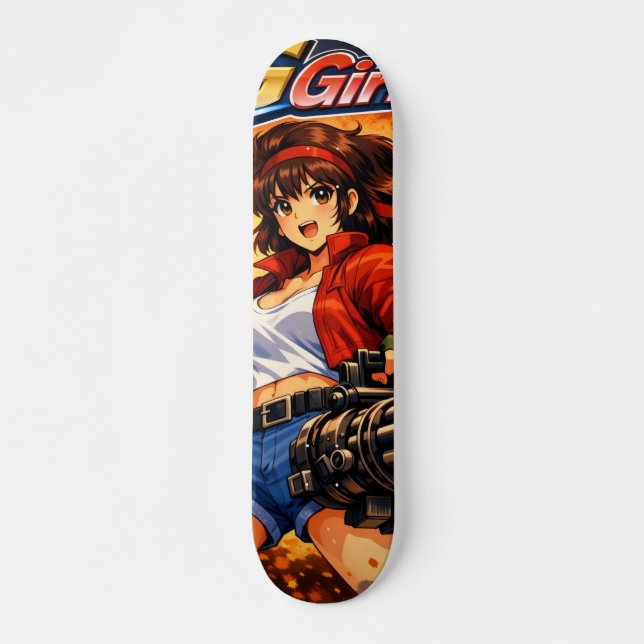 Tjej 7 mini skateboard bräda 18,5 cm (Framsida)