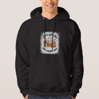 Tjej älskar höst kaffe pumpa krydda latte höst hoodie