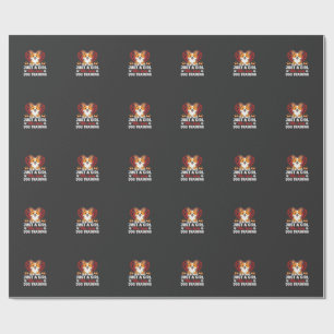 Tjej Älskar Hundträning Corgi Presentpapper