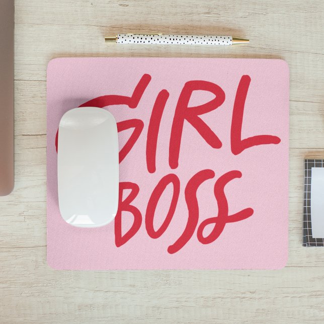 Tjej Boss Fet Stil Röda & Rosa Feminina Musmatta (Skapare uppladdad)