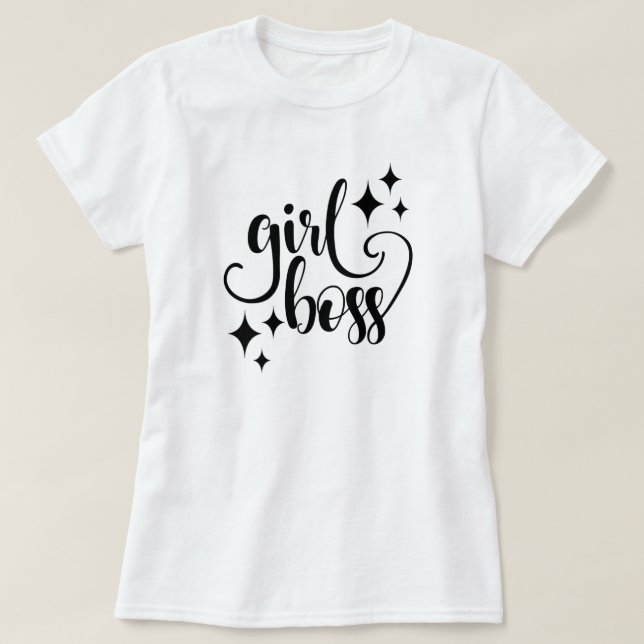 Tjej Boss T-Shirt (Design framsida)