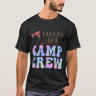 Tjej Camping Hår Spelar Ingen Roll Camp Crew kille T Shirt